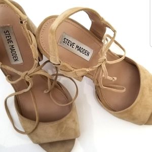 Steve Madden lace up heels size 8